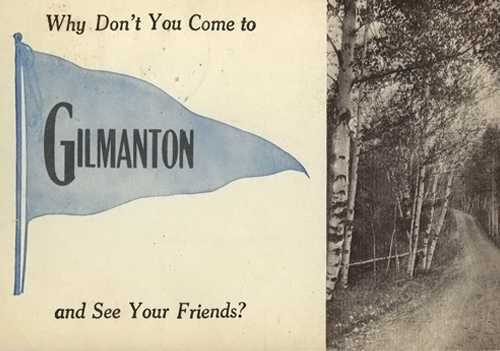 Vintage Postcards of Gilmanton NH in the Gilmanton Historical Society archive