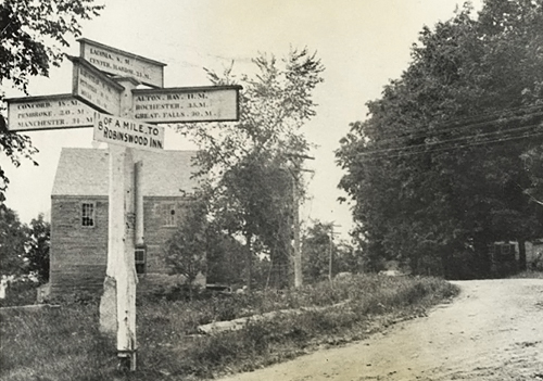 Vintage Images of Gilmanton NH Roads in the Gilmanton Historical Society archive